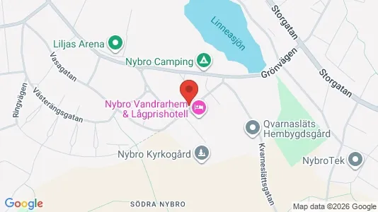 Lägenheter att hyra i Nybro - kort over placeringen