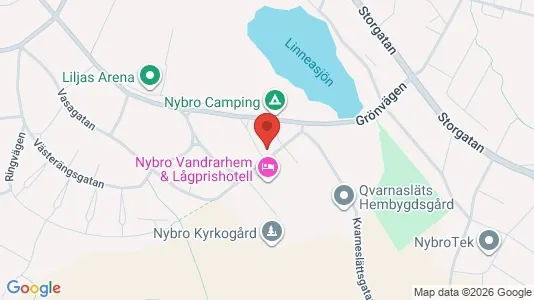 Lägenheter att hyra i Nybro - kort over placeringen