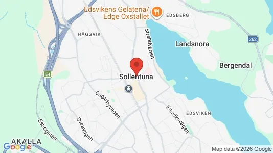 Lägenheter att hyra i Sollentuna - kort over placeringen