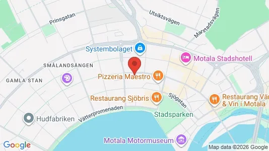 Lägenheter att hyra i Motala - kort over placeringen