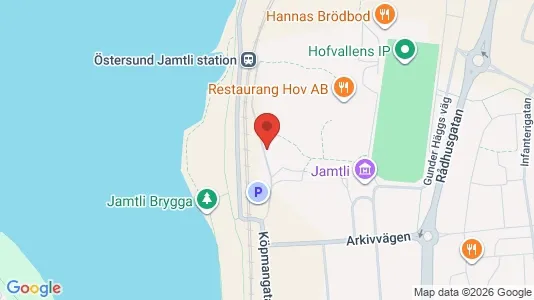 Lägenheter att hyra i Östersund - kort over placeringen
