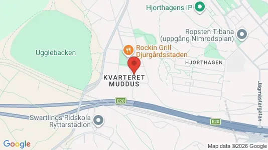 Lägenheter att hyra i Gärdet/Djurgården - kort over placeringen