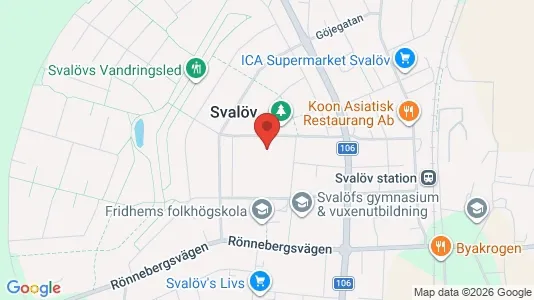 Lägenheter att hyra i Svalöv - kort over placeringen