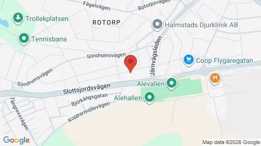 Lägenheter att hyra i Halmstad - kort over placeringen