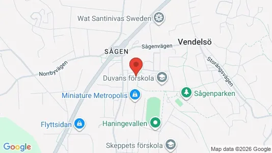 Lägenheter att hyra i Haninge - kort over placeringen