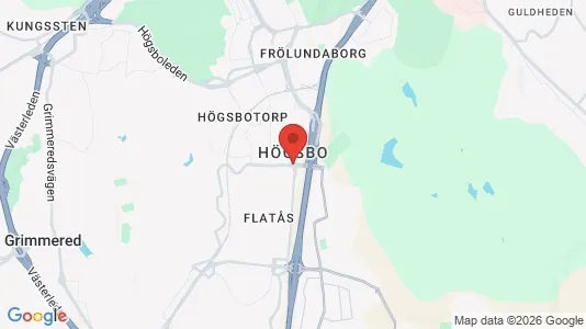 Rum att hyra i Askim-Frölunda-Högsbo - kort over placeringen