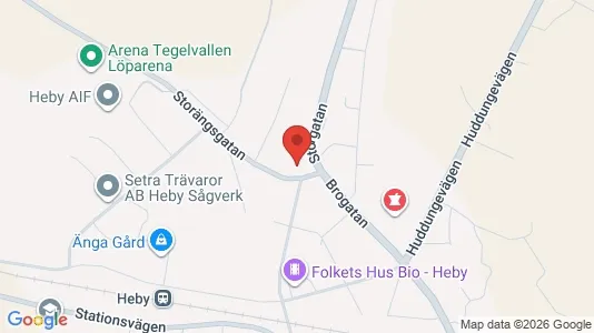 Lägenheter att hyra i Heby - kort over placeringen