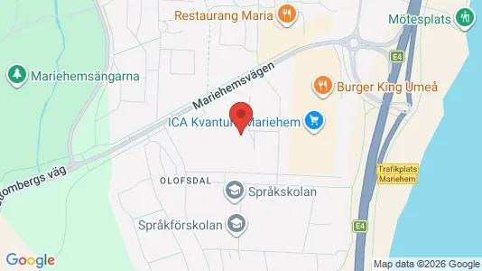 Lägenheter att hyra i Umeå - kort over placeringen