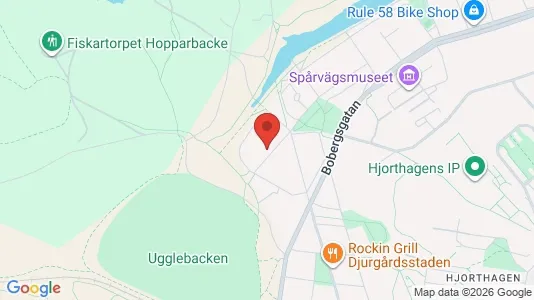 Lägenheter att hyra i Gärdet/Djurgården - kort over placeringen