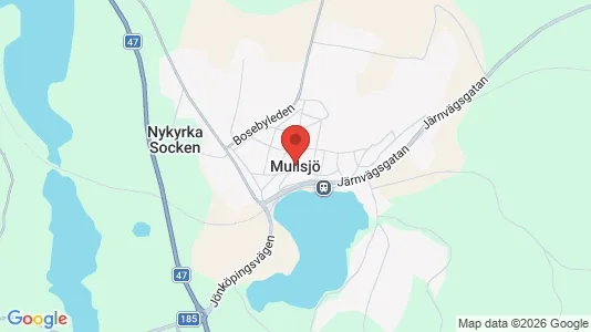 Lägenheter att hyra i Mullsjö - kort over placeringen