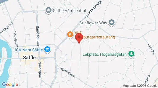 Lägenheter att hyra i Säffle - kort over placeringen