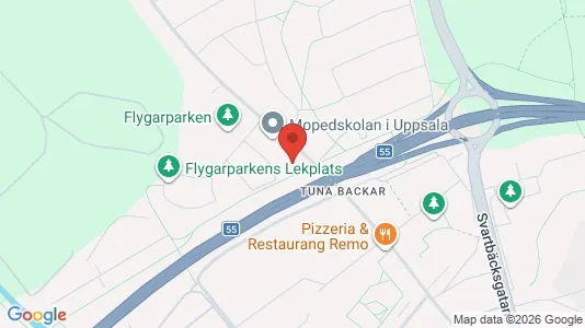 Lägenheter att hyra i Uppsala - kort over placeringen