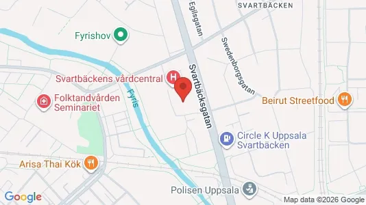 Lägenheter att hyra i Uppsala - kort over placeringen
