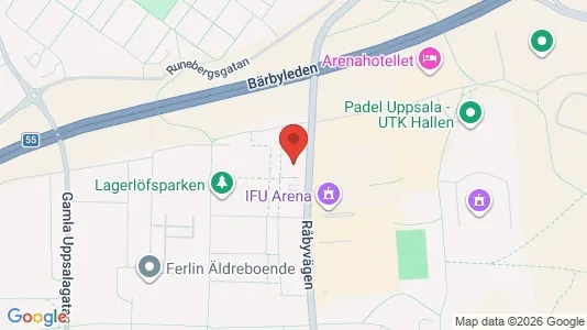 Lägenheter att hyra i Uppsala - kort over placeringen