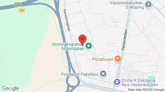 Lägenheter att hyra i Enköping - kort over placeringen