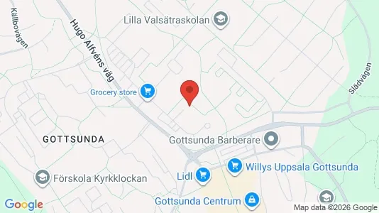 Lägenheter att hyra i Uppsala - kort over placeringen