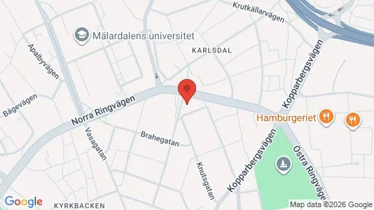 Lägenheter att hyra i Västerås - kort over placeringen