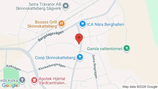 Lägenheter att hyra i Skinnskatteberg - kort over placeringen