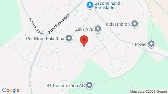 Lägenheter att hyra i Bollnäs - kort over placeringen