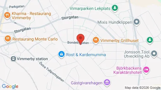 Lägenheter att hyra i Vimmerby - kort over placeringen