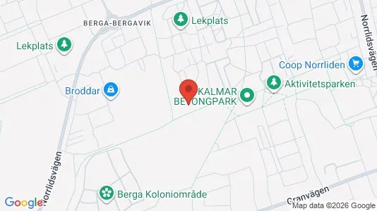 Lägenheter att hyra i Kalmar - kort over placeringen