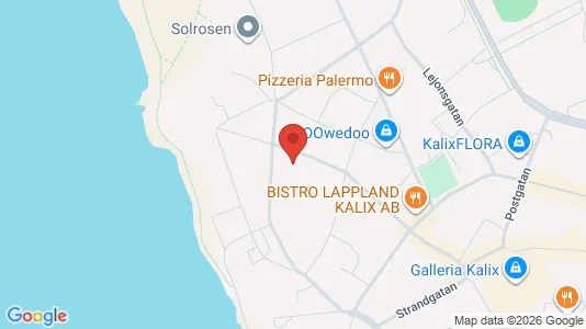 Lägenheter att hyra i Kalix - kort over placeringen