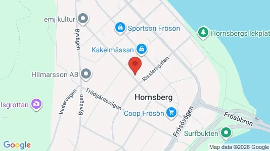 Lägenheter att hyra i Östersund - kort over placeringen