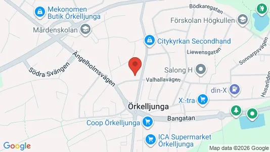 Lägenheter att hyra i Örkelljunga - kort over placeringen