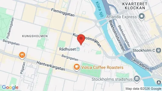 Lägenheter att hyra i Kungsholmen - kort over placeringen