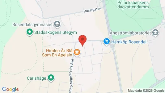 Lägenheter att hyra i Uppsala - kort over placeringen