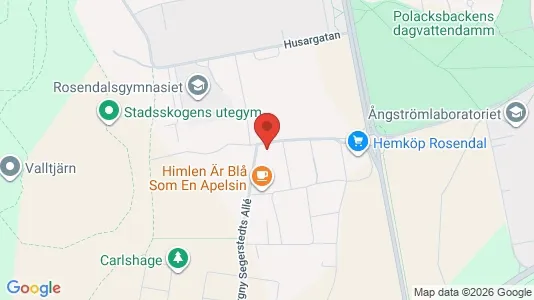 Lägenheter att hyra i Uppsala - kort over placeringen