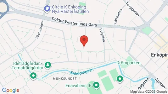 Lägenheter att hyra i Enköping - kort over placeringen