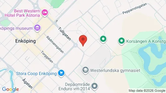 Lägenheter att hyra i Enköping - kort over placeringen