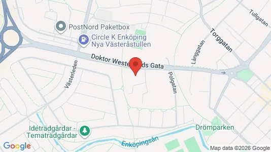Lägenheter att hyra i Enköping - kort over placeringen