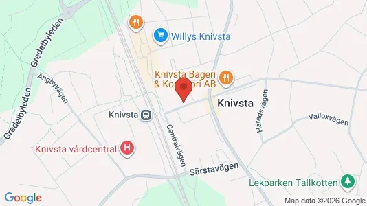 Lägenheter att hyra i Knivsta - kort over placeringen