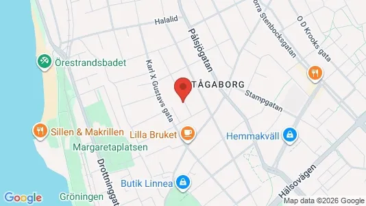 Lägenheter att hyra i Helsingborg - kort over placeringen