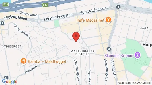 Lägenheter att hyra i Göteborg Centrum - kort over placeringen
