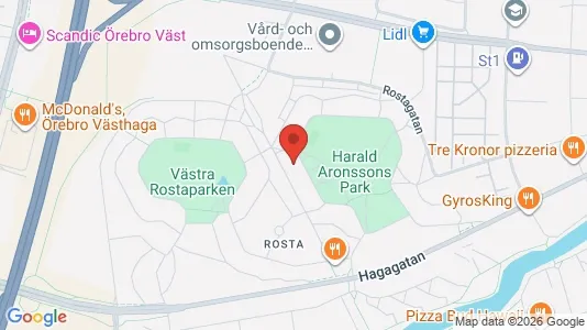 Lägenheter att hyra i Örebro - kort over placeringen