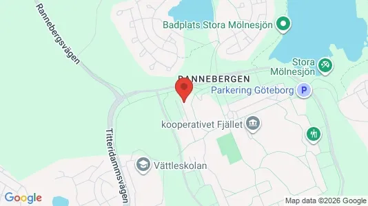 Lägenheter att hyra i Angered - kort over placeringen