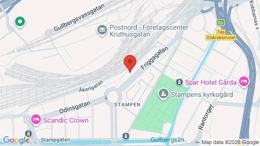 Lägenheter att hyra i Göteborg Centrum - kort over placeringen