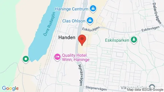 Lägenheter att hyra i Haninge - kort over placeringen