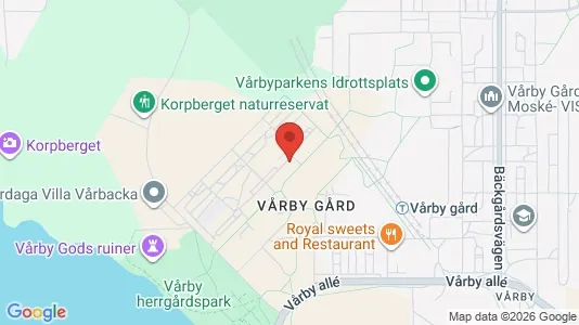 Lägenheter att hyra i Huddinge - kort over placeringen