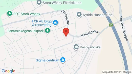 Lägenheter att hyra i Upplands Väsby - kort over placeringen