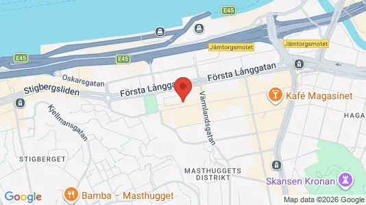 Lägenheter att hyra i Göteborg Centrum - kort over placeringen