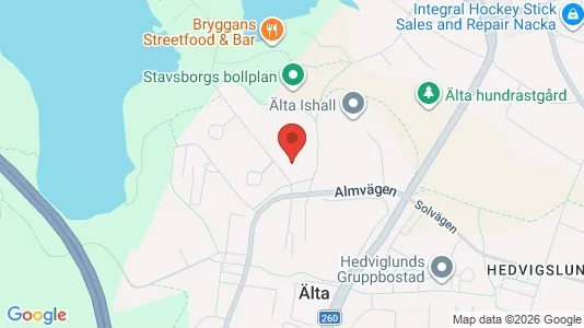 Lägenheter att hyra i Nacka - kort over placeringen