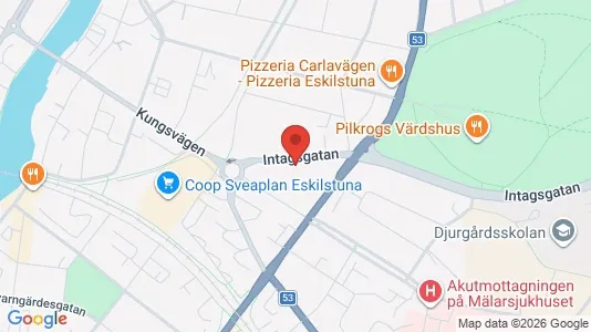 Lägenheter att hyra i Eskilstuna - kort over placeringen