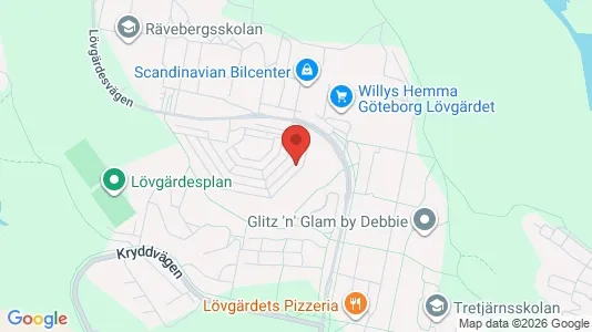 Lägenheter att hyra i Angered - kort over placeringen
