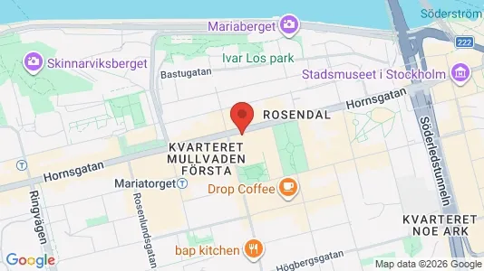 Lägenheter att hyra i Södermalm - kort over placeringen