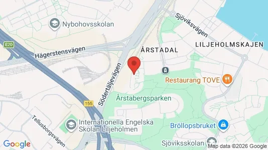 Lägenheter att hyra i Södermalm - kort over placeringen