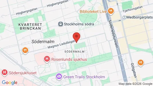 Lägenheter att hyra i Södermalm - kort over placeringen
